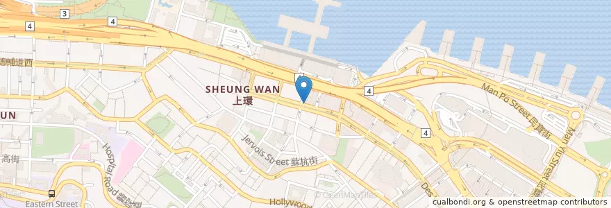 Mapa de ubicacion de 恒生銀行 Hang Seng Bank en Cina, Guangdong, Hong Kong, Hong Kong, Nuovi Territori, 中西區 Central And Western District.