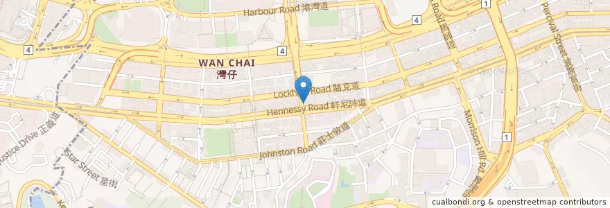 Mapa de ubicacion de 屈臣氏 Watsons en 중국, 광둥성, 홍콩, 홍콩섬, 신제, 灣仔區 Wan Chai District.