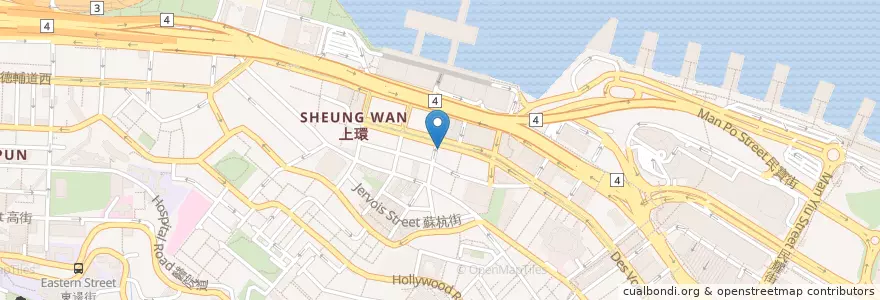 Mapa de ubicacion de 中國銀行 Bank of China en Çin, Guangdong, Hong Kong, Hong Kong Adası, Yeni Bölgeler, 中西區 Central And Western District.