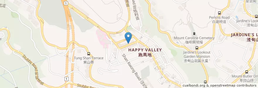 Mapa de ubicacion de 渣打銀行 Standard Chartered en 中国, 广东省, 香港 Hong Kong, 香港島 Hong Kong Island, 新界 New Territories, 灣仔區 Wan Chai District.