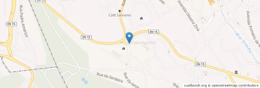 Mapa de ubicacion de Fonte da Senhora en Portugal, Norte, Porto, Área Metropolitana Do Porto, Valongo, Valongo.