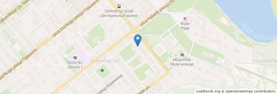 Mapa de ubicacion de Отделение связи №309186 en ロシア, 中央連邦管区, Белгородская Область, Губкинский Городской Округ.