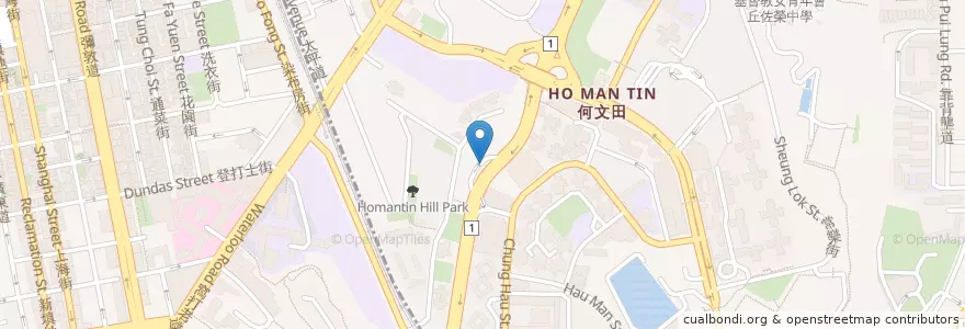 Mapa de ubicacion de Shell en 中国, 广东省, 香港 Hong Kong, 新界 New Territories, 九龍 Kowloon, 油尖旺區 Yau Tsim Mong District, 九龍城區 Kowloon City District.