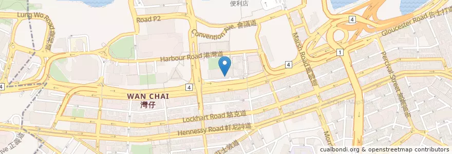 Mapa de ubicacion de NCB en 中国, 广东省, 香港 Hong Kong, 香港島 Hong Kong Island, 新界 New Territories, 灣仔區 Wan Chai District.