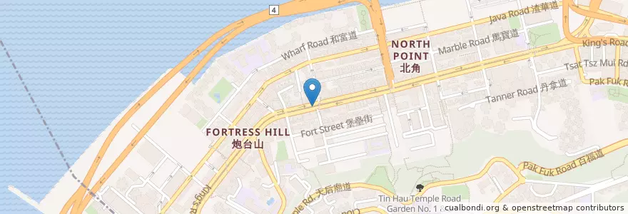Mapa de ubicacion de Bank of East Asia en 中国, 広東省, 香港, 香港島, 新界, 東區 Eastern District.