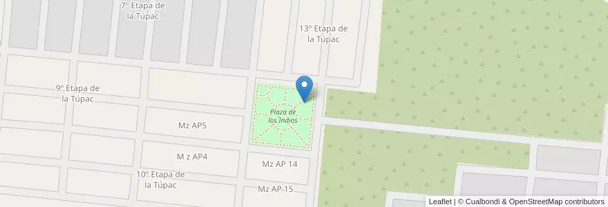 Mapa de ubicacion de 13 ETAPA DE LA TUPAC AMARU en Argentinien, Jujuy, Departamento Doctor Manuel Belgrano, Municipio De San Salvador De Jujuy, Alto Comedero.