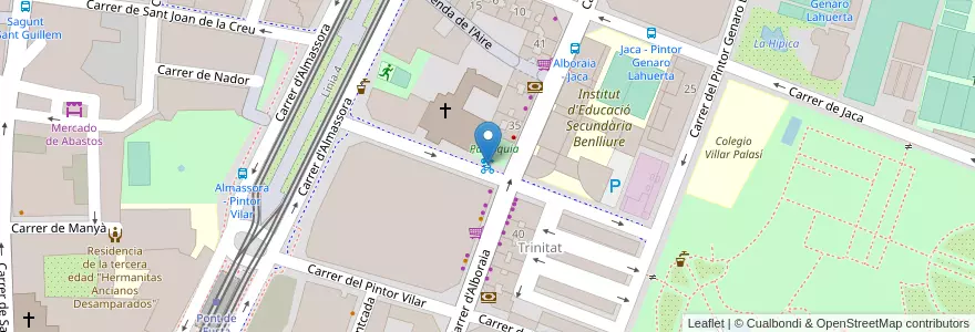 Mapa de ubicacion de 130 Convent dels Carmelites en スペイン, バレンシア州, València / Valencia, Comarca De València, València.