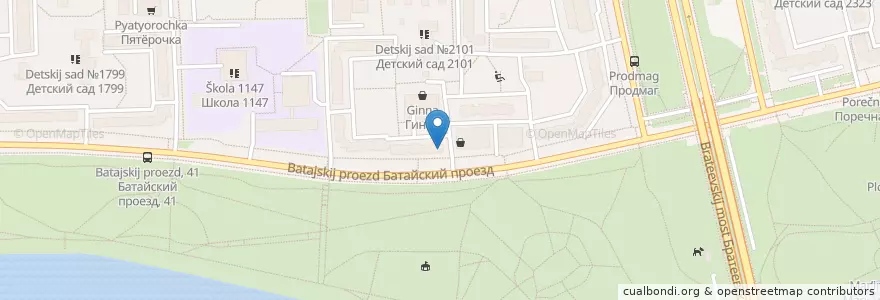 Mapa de ubicacion de DentBerg en Rusya Federasyonu, Центральный Федеральный Округ, Москва, Южный Административный Округ.