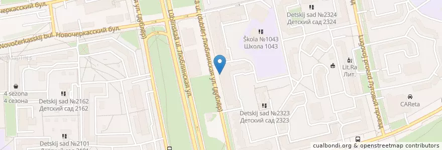 Mapa de ubicacion de Российский капитал en روسيا, Центральный Федеральный Округ, Москва, Юго-Восточный Административный Округ, Южный Административный Округ.
