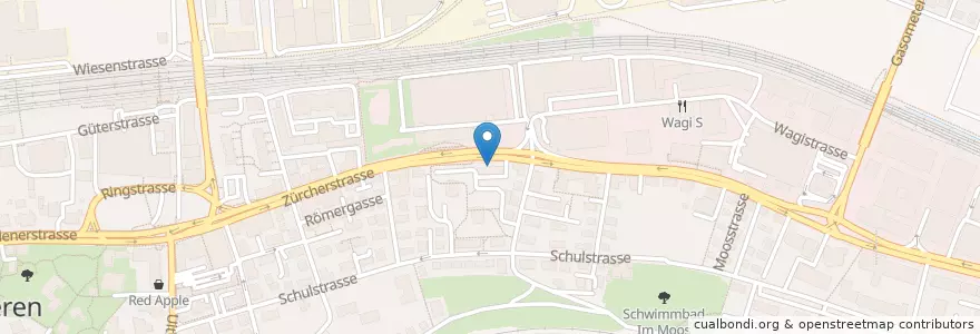 Mapa de ubicacion de Sapori semplici da Stallone en Switzerland, Zurich, Bezirk Dietikon, Schlieren.