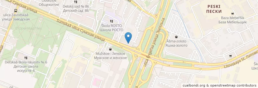 Mapa de ubicacion de Фармина en Russie, District Fédéral Central, Oblast De Koursk, Курский Район, Городской Округ Курск.