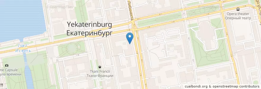 Mapa de ubicacion de Локо-банк en Rusia, Уральский Федеральный Округ, Свердловская Область, Городской Округ Екатеринбург.
