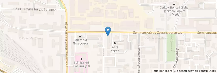 Mapa de ubicacion de Аптека №1 en Rusia, Центральный Федеральный Округ, Рязанская Область, Городской Округ Рязань.