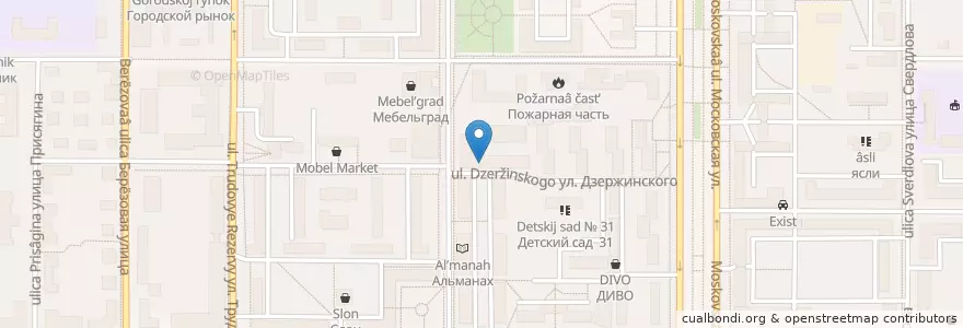 Mapa de ubicacion de РОВД Полиция en Rusia, Distrito Federal Central, Óblast De Tula, Городской Округ Новомосковск.