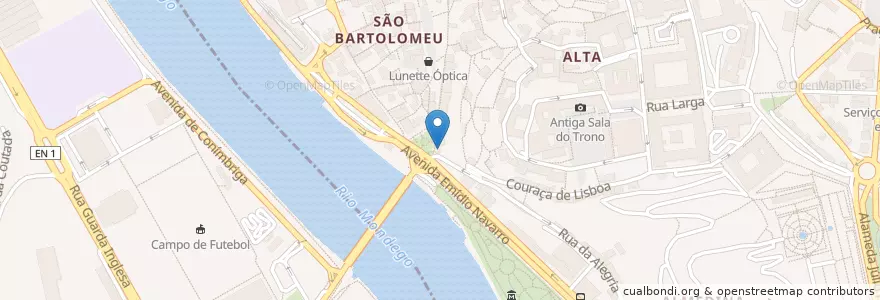 Mapa de ubicacion de Montepio en 葡萄牙, Centro, Baixo Mondego, Coimbra, Coimbra, Sé Nova, Santa Cruz, Almedina E São Bartolomeu.