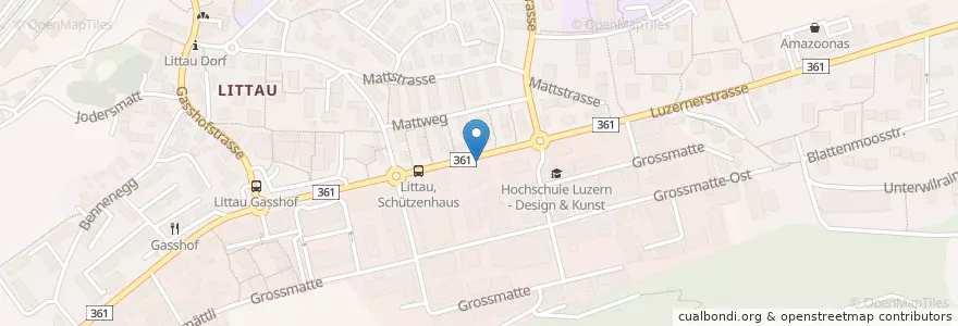 Mapa de ubicacion de Matt-Garage en İsviçre, Luzern, Luzern.