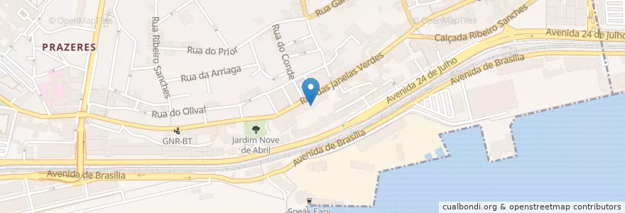 Mapa de ubicacion de Restaurante do Museu Nacional de Arte Antiga en Portugal, Área Metropolitana De Lisboa, Lisboa, Grande Lisboa, Lisbon, Estrela.