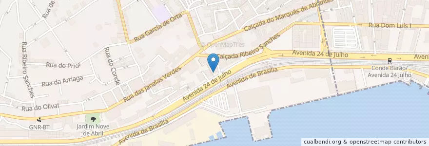 Mapa de ubicacion de Main en 葡萄牙, Área Metropolitana De Lisboa, Lisboa, Grande Lisboa, 里斯本, Estrela.