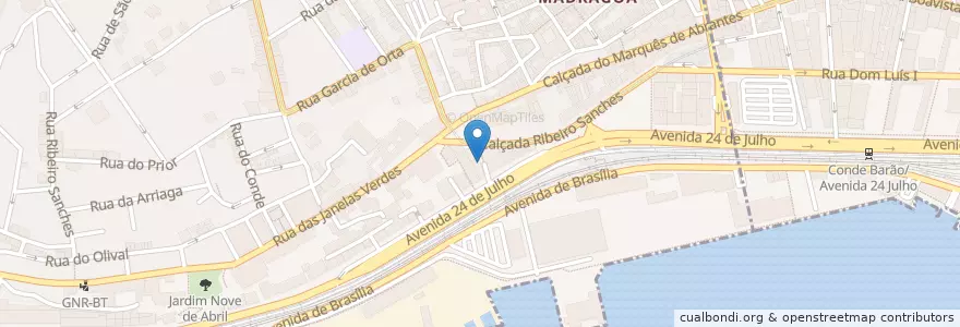 Mapa de ubicacion de Kremlin en 포르투갈, Área Metropolitana De Lisboa, Lisboa, Grande Lisboa, 리스본, Estrela.