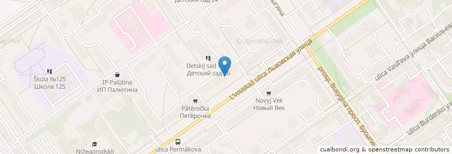 Mapa de ubicacion de Аптека en Rusya Federasyonu, Приволжский Федеральный Округ, Nijniy Novgorod Oblastı, Городской Округ Нижний Новгород.