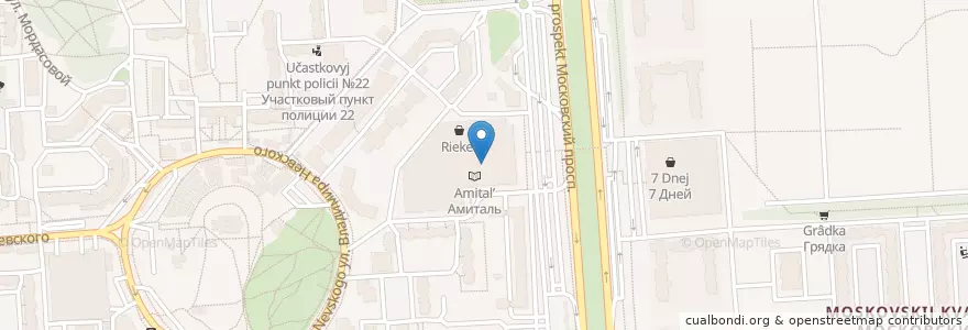 Mapa de ubicacion de Сбербанк en ロシア, 中央連邦管区, Воронежская Область, Городской Округ Воронеж.