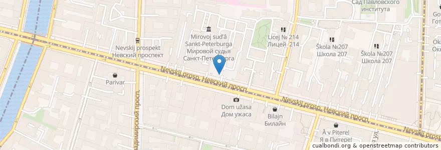 Mapa de ubicacion de Мама на даче en Rusia, Северо-Западный Федеральный Округ, Óblast De Leningrado, San Petersburgo, Центральный Район.