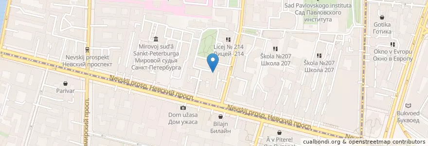 Mapa de ubicacion de Police Station en ロシア, 北西連邦管区, レニングラード州, サンクト ペテルブルク, Центральный Район.