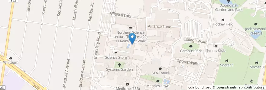 Mapa de ubicacion de Bicycle Lockers en 오스트레일리아, Victoria, City Of Monash.