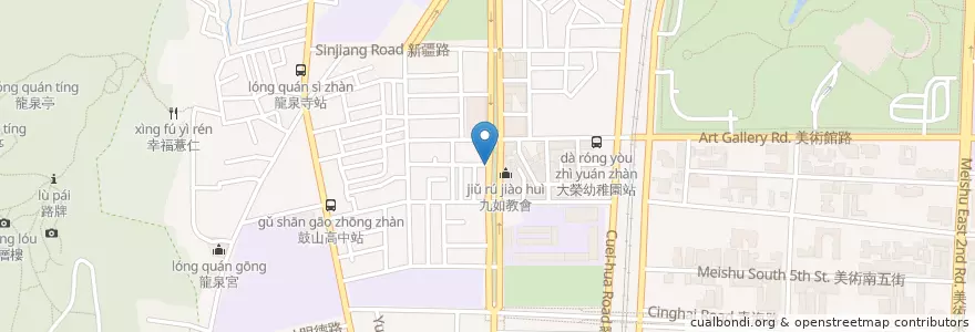 Mapa de ubicacion de 內惟店 en Taiwan, Kaohsiung, 鼓山區.