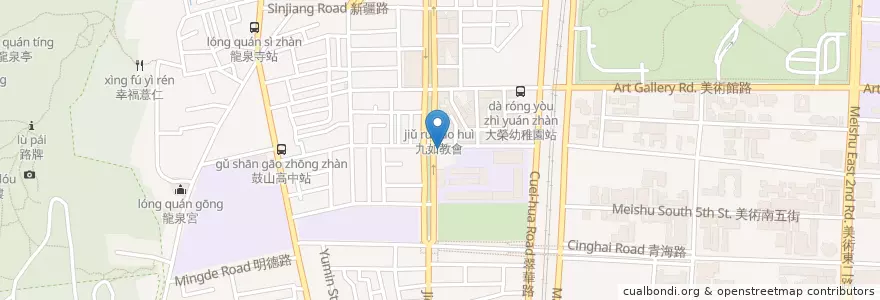 Mapa de ubicacion de 聞到香自助餐 en Taiwan, Kaohsiung, Gushan District.
