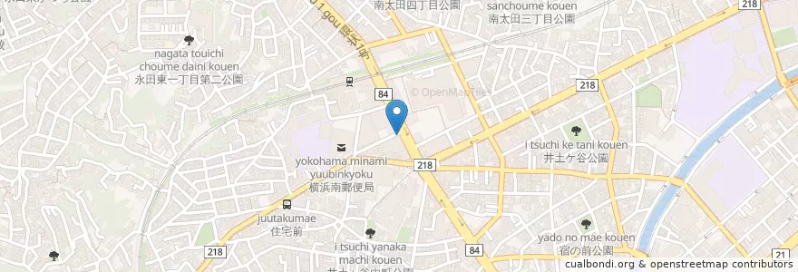 Mapa de ubicacion de CoCo壱番館 en Japón, Prefectura De Kanagawa, Yokohama, Barrio Minami.