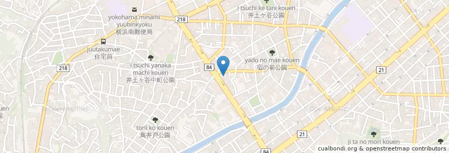 Mapa de ubicacion de グラッチェガーデンズ en Japonya, 神奈川県, 横浜市, 南区.