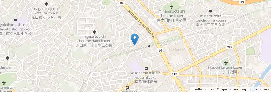 Mapa de ubicacion de Asahi en Japonya, 神奈川県, 横浜市, 南区.