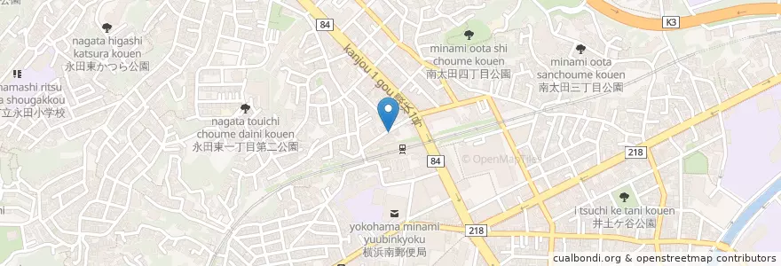 Mapa de ubicacion de やきとり ひろちゃん en Japonya, 神奈川県, 横浜市, 南区.