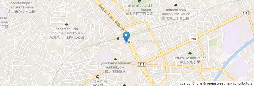 Mapa de ubicacion de マクドナルド en 日本, 神奈川県, 横浜市, 南区.