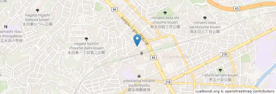 Mapa de ubicacion de Asahi en Japan, Präfektur Kanagawa, Yokohama, 南区.