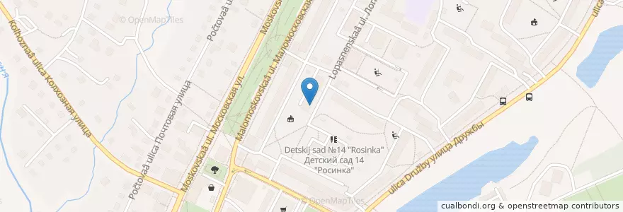 Mapa de ubicacion de Городская библиотека en Russland, Föderationskreis Zentralrussland, Oblast Moskau, Городской Округ Чехов.