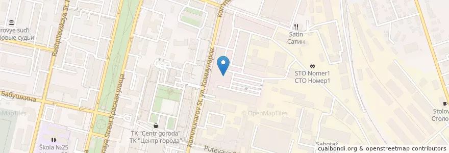 Mapa de ubicacion de У Максима en Rússia, Distrito Federal Do Sul, Krai De Krasnodar, Городской Округ Краснодар.