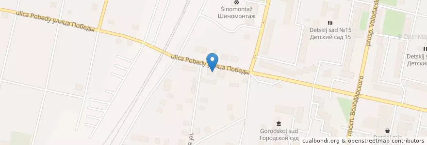Mapa de ubicacion de ГИБДД - МРЭО en Russland, Föderationskreis Nordwest, Oblast Leningrad, Rajon Luga, Лужское Городское Поселение.