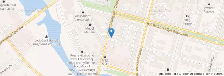 Mapa de ubicacion de Сказка en Rusia, Distrito Federal Central, Óblast De Tver, Городской Округ Тверь, Калининский Район.