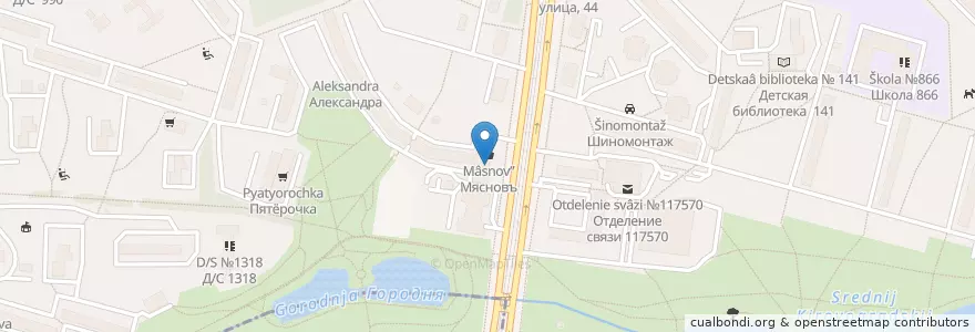 Mapa de ubicacion de Старый Лекарь en Russia, Distretto Federale Centrale, Москва, Южный Административный Округ, Čertanovo Central'noe.