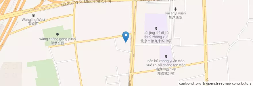 Mapa de ubicacion de 万达国际影城 en China, Pequim, Hebei, 朝阳区 / Chaoyang.