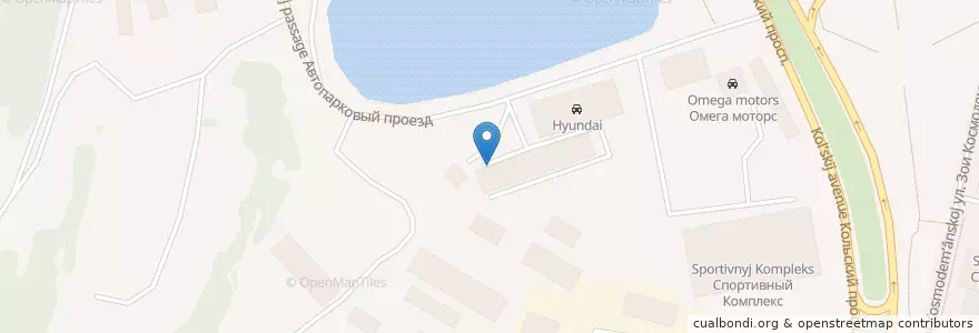 Mapa de ubicacion de Электрики (разводилы) en Russie, District Fédéral Du Nord-Ouest, Oblast De Mourmansk, Городской Округ Мурманск.
