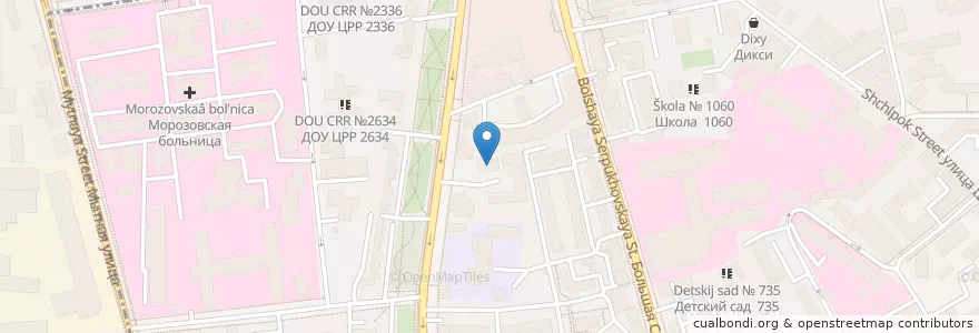 Mapa de ubicacion de СпецСетьСтройБанк en Rusia, Distrito Federal Central, Москва, Distrito Administrativo Central, Район Замоскворечье.