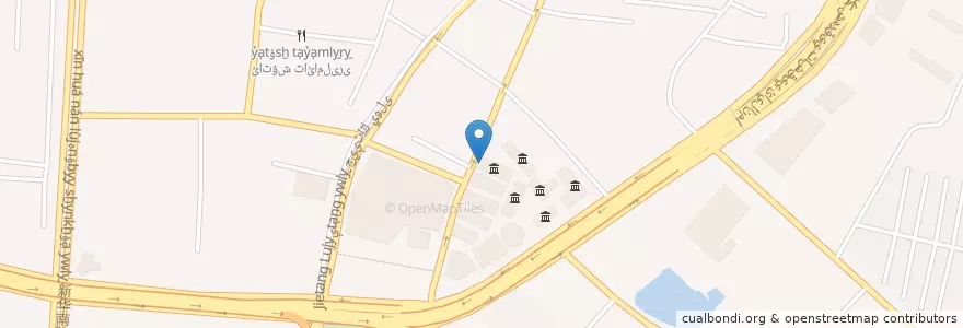 Mapa de ubicacion de 和平医院تىنچلىق دوختۇرخانىسى en Çin, Sincan Uygur Özerk Bölgesi, 乌鲁木齐市 / Ürümqi / ئۈرۈمچى, 天山区 تەڭرىتاغ رايونى.