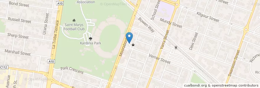 Mapa de ubicacion de APCO en Austrália, Victoria, City Of Greater Geelong.