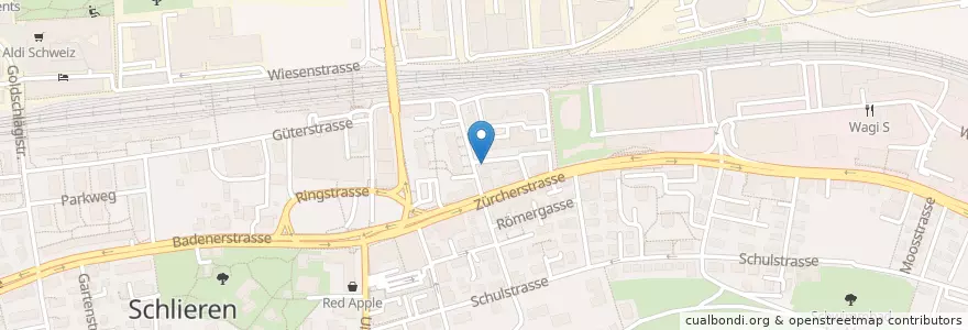 Mapa de ubicacion de lunge amici en Svizzera, Zurigo, Bezirk Dietikon, Schlieren.