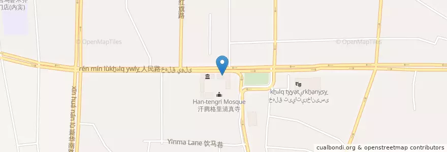 Mapa de ubicacion de 工商银行سودا-سانائەت بانكىسى en China, Sinquião, 乌鲁木齐市 / Ürümqi / ئۈرۈمچى, 天山区 تەڭرىتاغ رايونى, 解放南路街道.