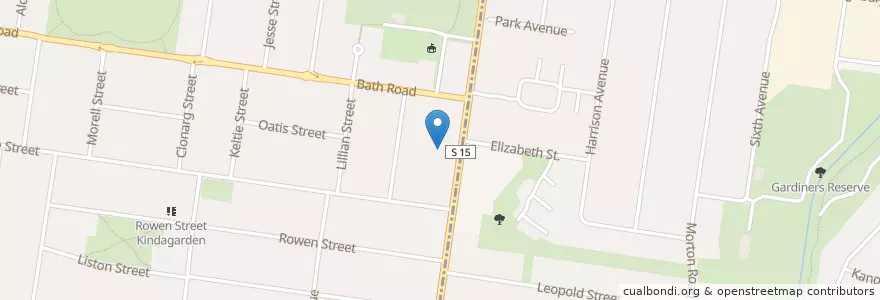 Mapa de ubicacion de Delmont Private Hospital en 오스트레일리아, Victoria, City Of Monash.
