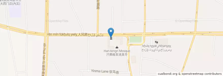 Mapa de ubicacion de 中国人寿财产公司جوڭگو ئۆمۈر سۇغۇرتىسى en Cina, Xinjiang, 乌鲁木齐市 / Ürümqi / ئۈرۈمچى, 天山区 تەڭرىتاغ رايونى, 解放南路街道.